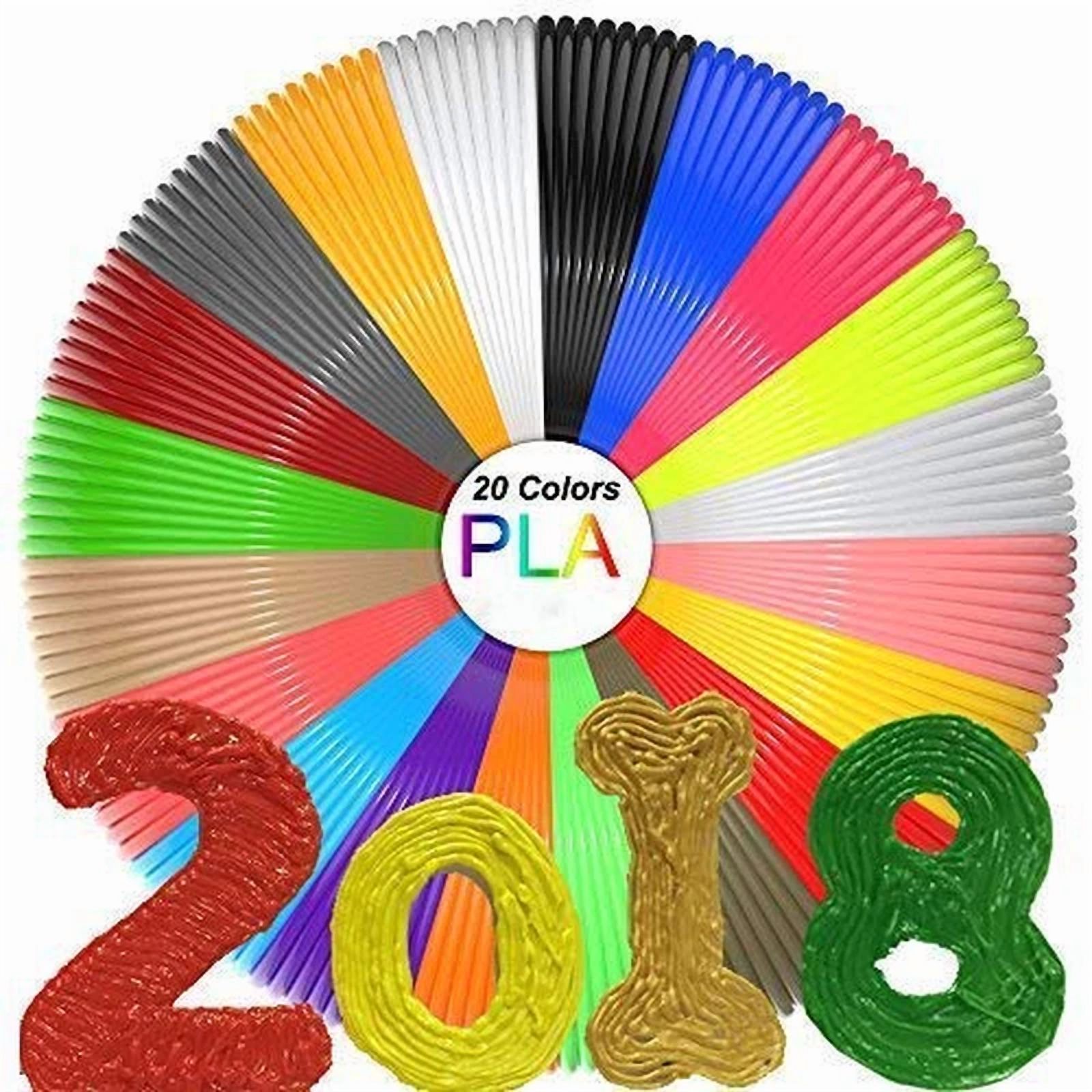CIRCLE- 3D Pen Filament Refills(20 Colors,10 Feet Each) Total 200 Feet,Pla Filament 1.75