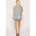 thumbnail image 3 of Rib Knit Mixed Dolman Sleeve Top With Round Hem, 3 of 5