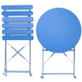 thumbnail image 5 of 3 Piece Bistro Folding Outdoor Furniture Set, Portable Design for Bistro and Balcony, 5 of 8