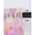 thumbnail image 6 of Pink Spring Floral Curtains 45 Inch Length, Sheer Curtains for Bedroom Living Room Window Modern Oil Painted Daisy Botanical Rod Pocket Drapes Kitchen Curtains Small Half Window 42"x45" 2 Panels, 6 of 6