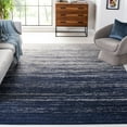 thumbnail image 2 of SAFAVIEH Adirondack Esmond Striped Area Rug, Navy/Grey, 10' x 10' Square - Large - Modern Design, Navy & Grey, Ideal for Living Room, Bedroom, Dining Space, 2 of 14