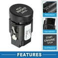thumbnail image 3 of Unique Bargains Push Button Starter Switch No.5ED905217 Engine Start Stop Switch Button for Skoda Karoq 18-21 Black, 3 of 6