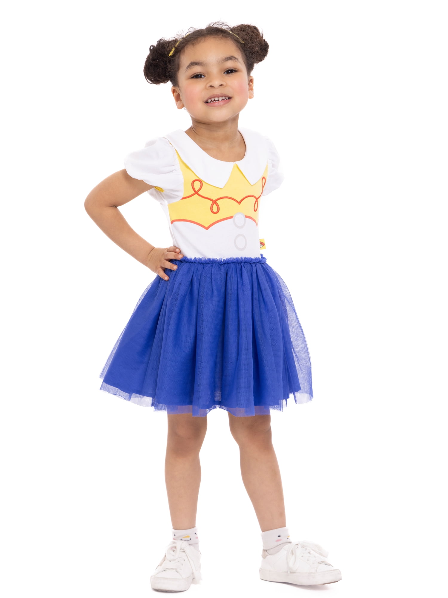 Toy Story Toddler Girls Jessie Puff Sleeve Cosplay Tutu Dress, Sizes 12 Months-5T