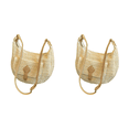 thumbnail image 1 of Bolso Hombro Tejido Paja para Mujer Playa Verano Con (beige), 1 of 5