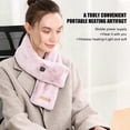 thumbnail image 2 of LNKOO Electric Heated Scarf USB Rechargeable for Women,Wireless Heating Warming Neck Scarf for Winter Outdoor Indoor,3 Gear Ajustable,Soft Plush Washable Warm Windproof Scarf Wrap-Pink, 2 of 8