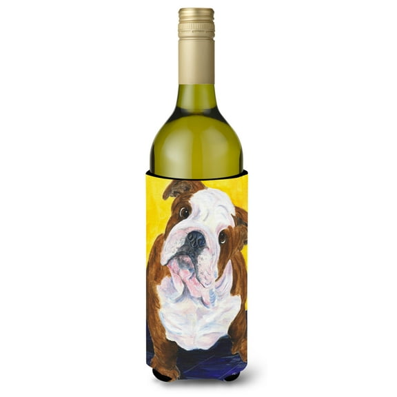 Caroline's Treasures SS8415LITERK English Bulldog Wine Bottle Hugger, Wine Bottle, multicolor