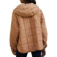 thumbnail image 5 of Women's Oversized Hooded Puffer Jacket Hooded Oversized Lightweight Quilted Jacket Winter Warm Padded Coat Warm Lightweight Padded Dolman Hoodies, 5 of 8