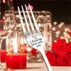 TIMIFIS Forks Engraved Fork-Best Gift For Husband Wife And Family Silverware ummer