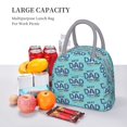 thumbnail image 4 of Japuie Best Dad Ever Print Insulated Lunch Bag,Lunch Box for Women Men,Large Capacity Lunch Tote Bag,Lunch Container for Office Work Picnic Beach or Travel, 4 of 7