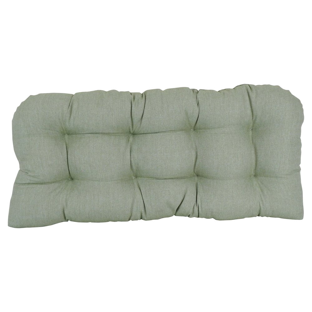 Blazing Needles 93180-LS-LF-012 U-Shaped Spun Polyester Outdoor Dining Chair Cushions, Scope Palm