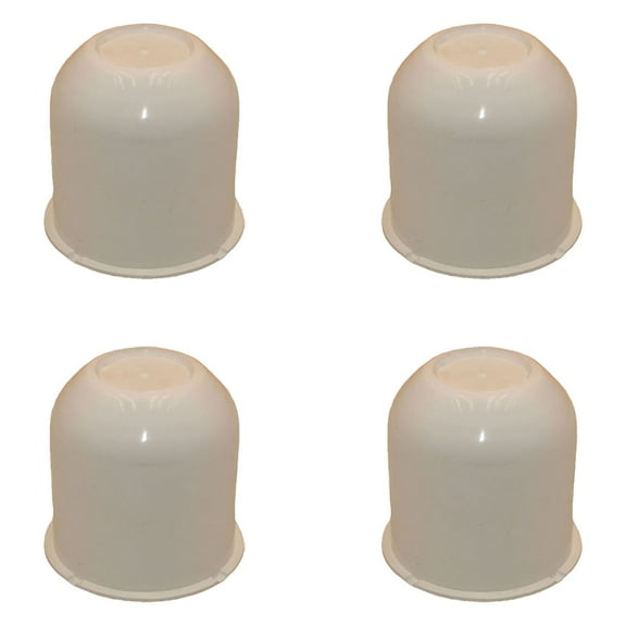 Qty 4: Hub Center Cap (White) Fits Universal Products Replaces MD9004W