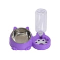 thumbnail image 2 of Cat Dog Feeding Bowl,Pet Feeders and Water Dispenser Removable Stainless Steel Bowl Dual-function Automatic Feeding Station for Cats Dogs, 2 of 6