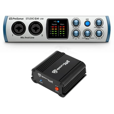 PRESONUS Studio 24 2x2 USB 2.0 Audio Recording Interface + Phantom Power Supply