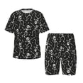 thumbnail image 1 of Easygdp Ensemble de Pyjama Rétro Squelette Dansant sur Halloween pour Enfants, 2 Pcs-4TG, 1 of 6