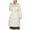 Beige, variant on Winter Dresses for Women 2025 Puffer Jacket Womens Fall And Winter Wave Seam Hooded Cotton Coat Mid-length Knee-length Cotton Coat Long-sleeved Cotton Coat