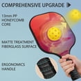 thumbnail image 2 of Pickleball Paddles Set Of 2, Fiberglass Surface, Fluid Smoke Aurora Art Style, 4 Balls & Bag, 2 of 5