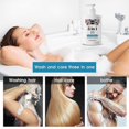 thumbnail image 4 of 3 in 1 Shampoo + Conditioner + Body Wash, Gentle, Hydrating Hair & Body Cleanser, Skin and Hair Care for Men and Women, Paraben & Sulfate-Free, 6.76 o, 4 of 5