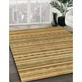 thumbnail image 2 of Ahgly Company Indoor Square Abstract Golden Brown Yellow Abstract Area Rugs, 5' Square, 2 of 6
