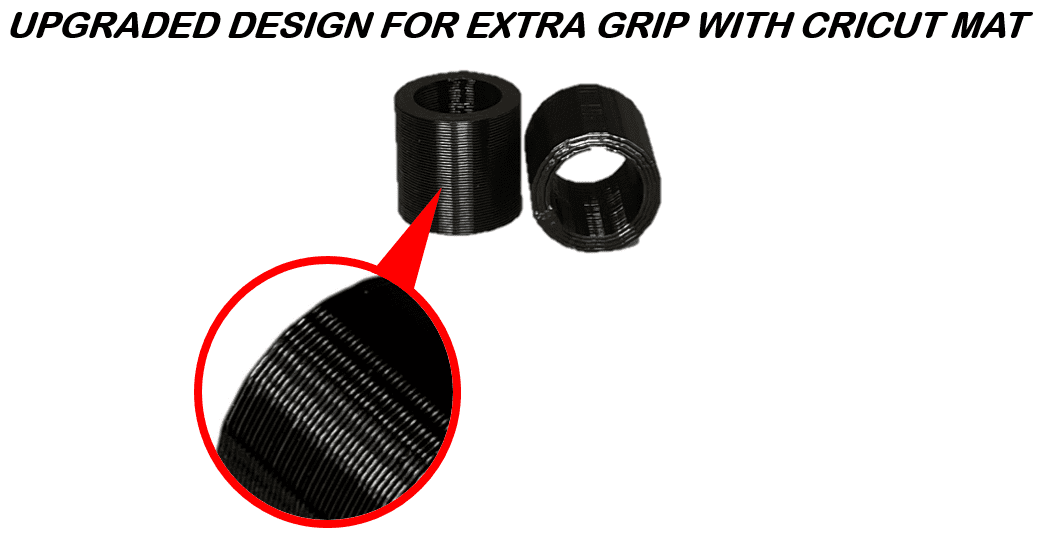 [ONE DAY HANDLING] x2 Cricut Maker Rubber Roller Replacement,Black [3D  PRINTED]