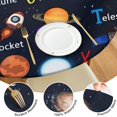 thumbnail image 4 of Outer Space Round Fitted Table Cover Spill-Proof & Scratch-Resistant for Kids & Pets, 4 of 5
