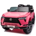 thumbnail image 5 of Ambifirner 24V 2 Seater Ride On Car , 2x80W Powerful Motors, Max 3.73 Mph, Parent Remote, All-Terrain Tires, Ride on Car, 132Lbs Load, Pink, 5 of 10