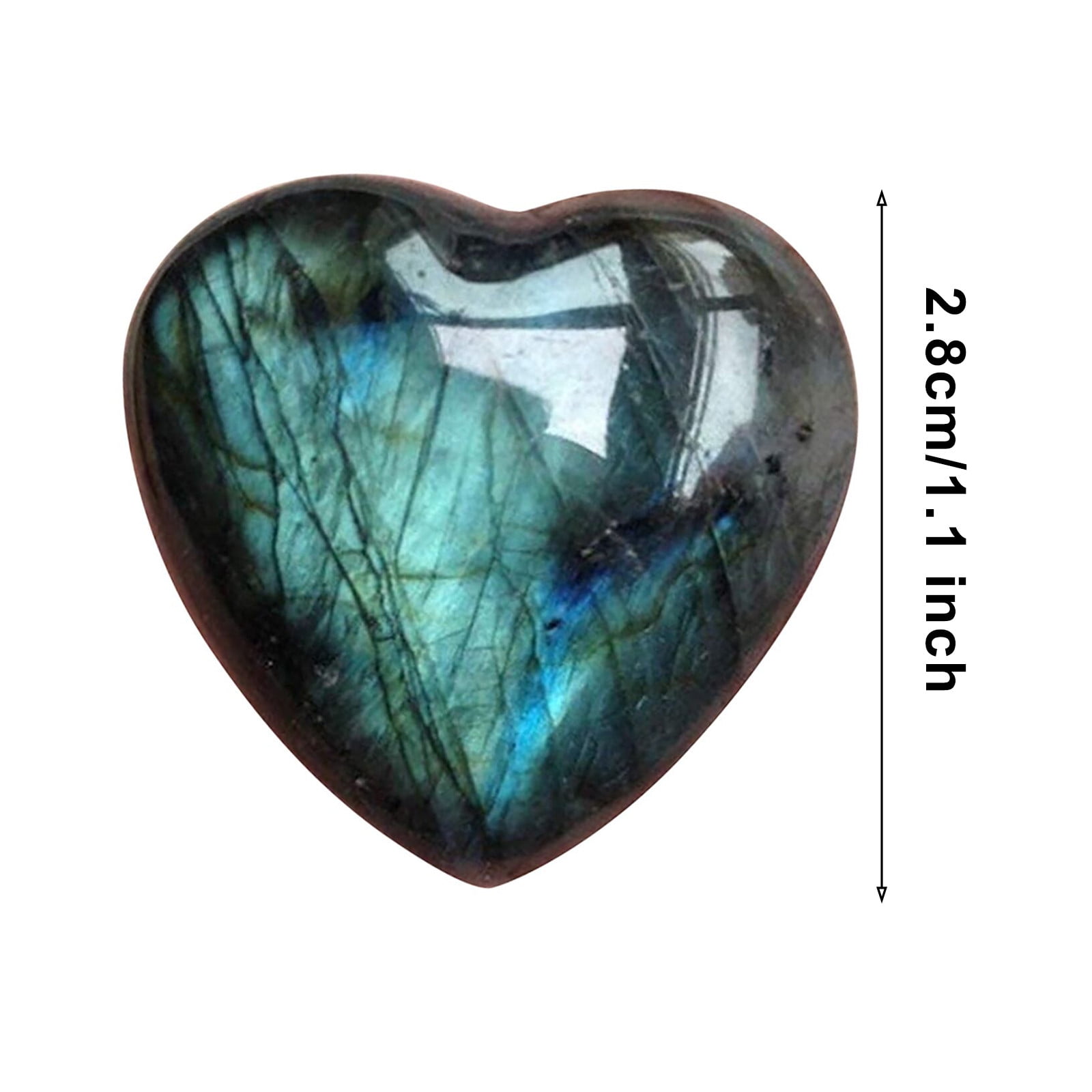 Stunning heart shaped labradorite palm stone  you pick out of A,B or D! 