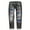 Black, variant on Aayomet Woman Pants Size 14 Womens Jeans Independence Day Print Ripped Pants,Dark Blue XL