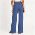 thumbnail image 4 of YTCAMLO Womens Cotton Pants Elastic High Waist Casual Palazzo Trousers with Pockets Casual Lightweight Breathable Flowy Wide Leg Pants, 4 of 9