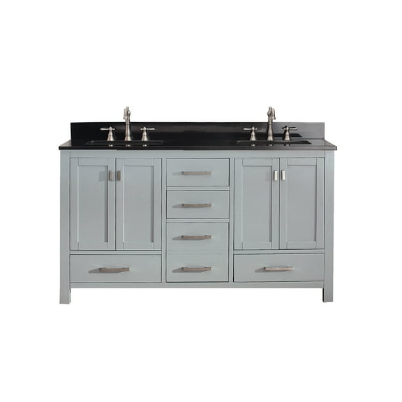 Avanity Modero-Vs60 Modero 60" Free Standing Double Basin Vanity Set - Grey