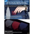 thumbnail image 4 of GFDYREE Men's Knit Tie Slim Skinny Square Necktie Width 2.2 inches Washable Solid Color and Gift Box, 4 of 6