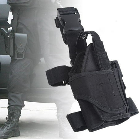 Scode Adjustable Waterproof Tactical Puttee Thigh Right Leg Pistol Gun Holster (Best Thigh Rig Holster)