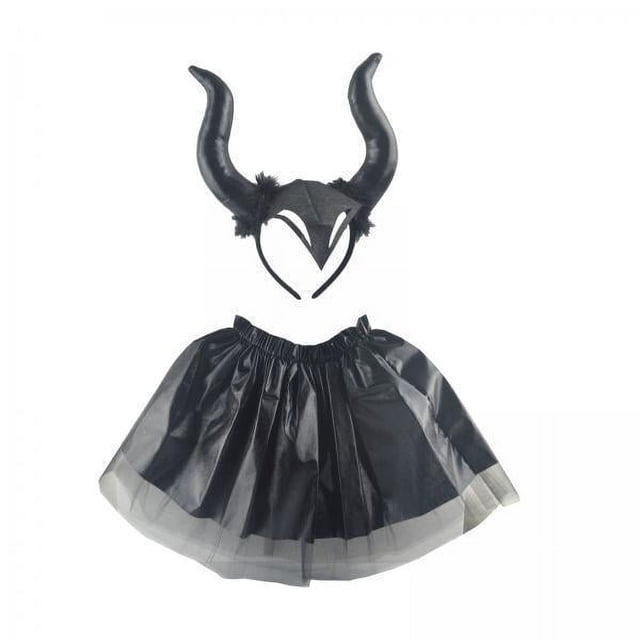 2x Conjunto De Disfraz De De Halloween Juguete De Simulación De Juego Imaginativo Diadema De Pelo De Negro