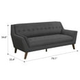 thumbnail image 5 of Miekor Furniture Gray Sofa 13413, 5 of 6