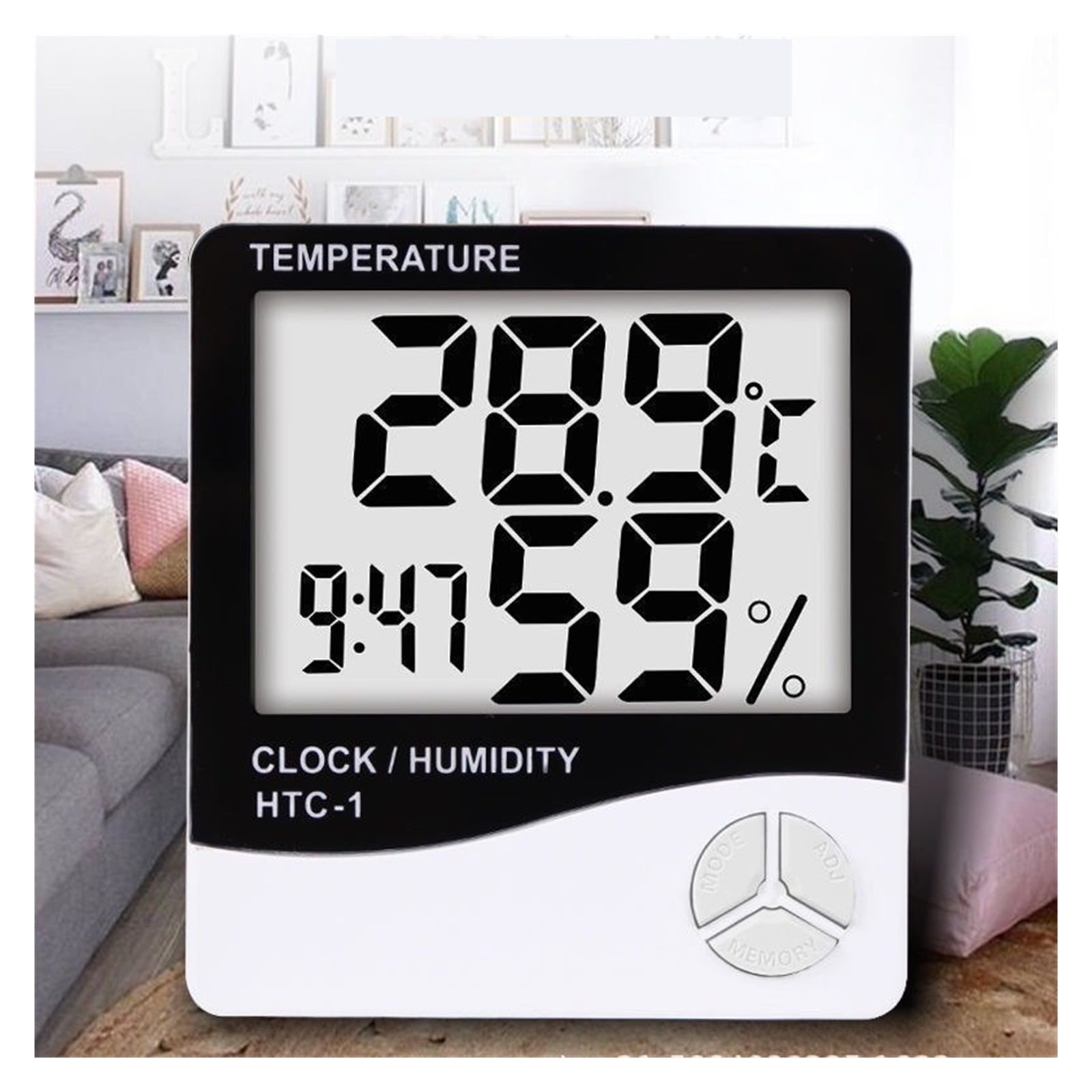 LCD Electronic Digital Humidity Meter Thermometer Hygrometer Indoor Outdoor Weather Station ,Simple Operation