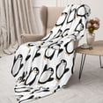 thumbnail image 3 of Rateoe Lovely Penguin Pattern Flannel Throw Blanket, Ultra-soft Blanket for Bed, Couch, Car, Hypoallergenic Anti-pilling blanket-50"x40"(Vertical), 3 of 6