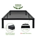 thumbnail image 4 of 45MinST 14 Inch Reinforced Platform Bed Frame/3500lbs Heavy Duty/Easy Assembly Mattress Foundation/Steel Slat/Noise Free/No Box Spring Needed, Twin, 4 of 4