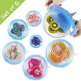thumbnail image 4 of 6Pcs Reusable Silicone Stretch Lids Wrap Bowl Seal Cover Kitchen Food Storage, 4 of 9