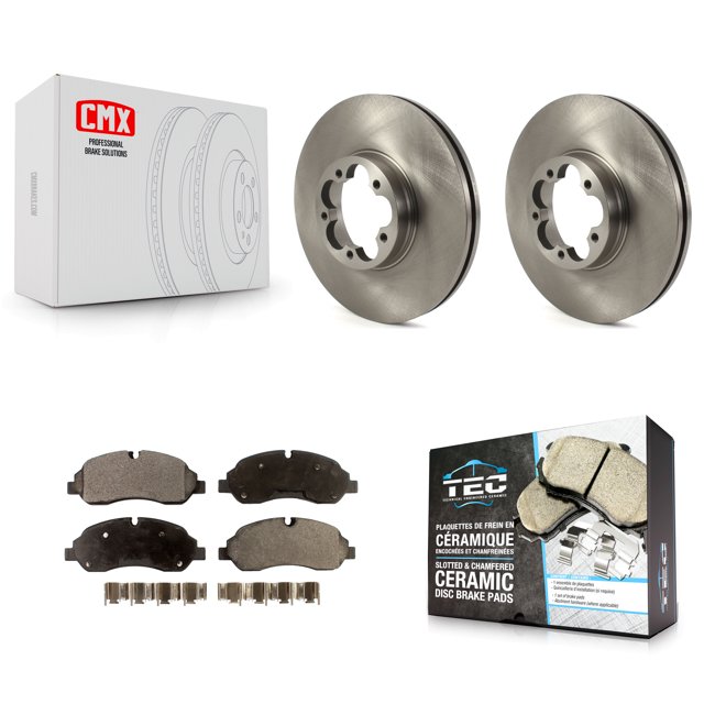 Transit Auto Front Disc Brake Rotors and Ceramic Pads Kit for Car Ford Transit-350 HD K8T-103847
