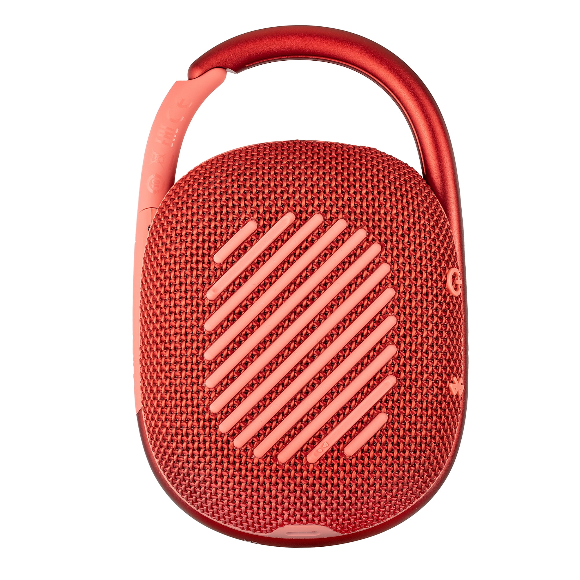 JBL Clip 4 Portable Speaker (Red), IP67 Waterproof with USB Adapter (International Model)