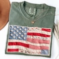 thumbnail image 4 of Comfort Colors Faux Patchwork American Flag Shirt 250th Years Patriotic 4th Of July Tee Vintage Faux Quilted USA Graphic T Shirt, 4 of 5