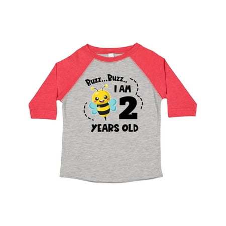 

Inktastic Buzz Buzz I Am 2 Years Old Cute Bee Gift Toddler Boy or Toddler Girl T-Shirt