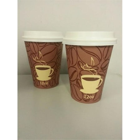 Prime Source 75000242 8 oz Coffee Bean Hot Paper Cup - Case of