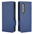 thumbnail image 5 of Galaxy Z Fold4 Wallet Case and Cover with Card Slots, Allytech Lychee Pattern PU Leather Flip Anti-Scratch Magnetic Closure Kickstand Case for Samsung Z Fold 4 5G 2022, Darkblue, 5 of 6