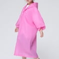 thumbnail image 2 of PAVEOS Kids Raincoat Clearance Sale Children's Outdoor Travel Fashion Adult Raincoat Thick Transparent Evc Raincoat Pink-u, 2 of 5