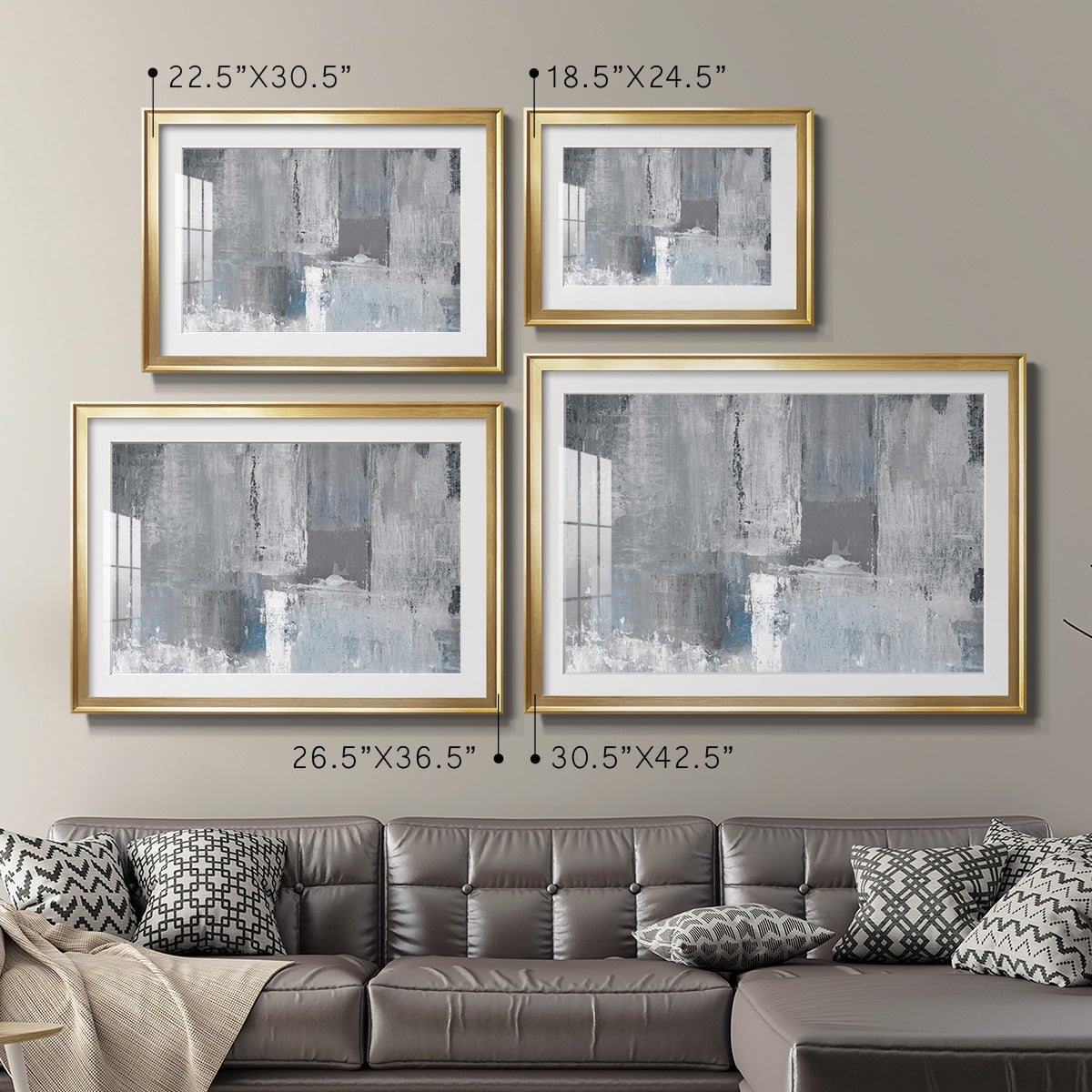 Tranquil Blues Premium Framed Print - Ready to Hang