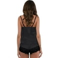 thumbnail image 4 of Skksst Women Babydoll Lace Sleepwear Satin Silk Nightwear Cami Short Pajamas, 4 of 5