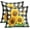 Sunflower 2, variant on Sunflower Pillow Covers 18x18 Inch Spring Summer Floral Decorative Throw Pillow Case Black and White Buffalo Plaid Cushion Cover Set of 2 Home Decor for Bedroom Sofa Living Room Couch Chair Outdoor