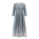thumbnail image 4 of Vestido casual Odeerbi ODB159489 Mujer Estampado Botones Escote V, 4 of 5
