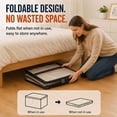 thumbnail image 5 of Large Heavy-Duty Thick Plastic Clear Storage Bag for Clothes, Moving & Storage, Thick Clear Storage Bags, Stackable Foldable Bins Totes Bags, With Reinforced Handles & Zipper (2PC), 5 of 8