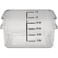 thumbnail image 2 of UYGDUY-Commercial Products, Space Saving Square Food Storage Container, 4 Quart, Clear, for Kitchen/Sous Vide/Meal Prep, 2 of 4